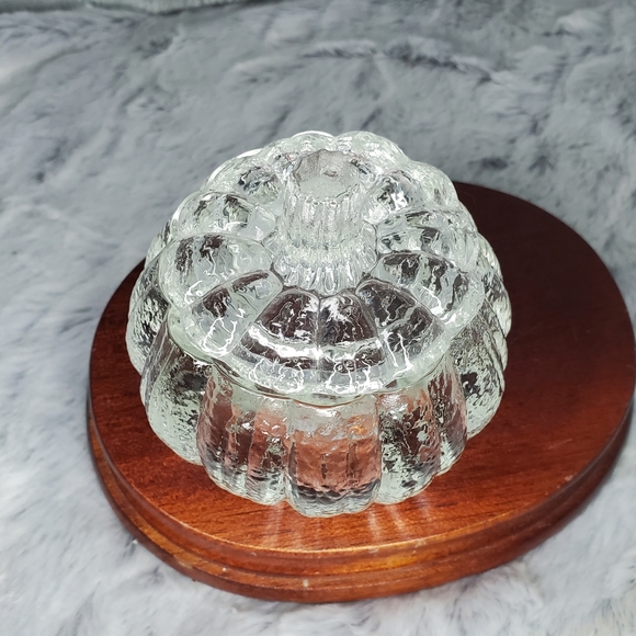 Avon Vintage Halloween Glass Pumpkin Trinket/Candy Dish Candleholder - Picture 6 of 6